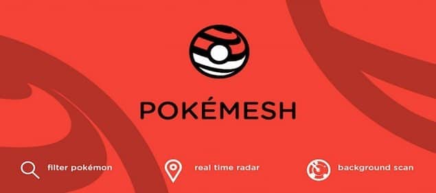 Pokemesh mostra um mapa com Pokémons ao seu redor 1