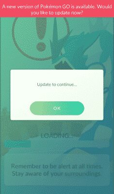 Solucionar falha ao atualizar Pokémon GO no iOS 1