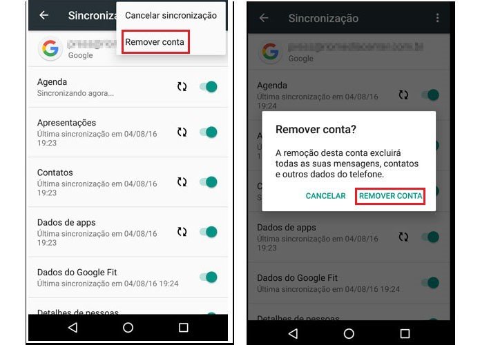 Como corrigir problemas de sincronização do Android 2