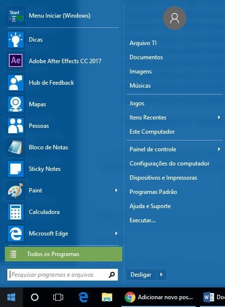 Como colocar o Menu Iniciar clássico no Windows 10 2