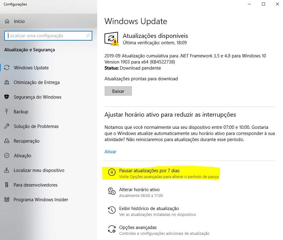 Windows Update: Corrigir erros de atualização Windows 10 2