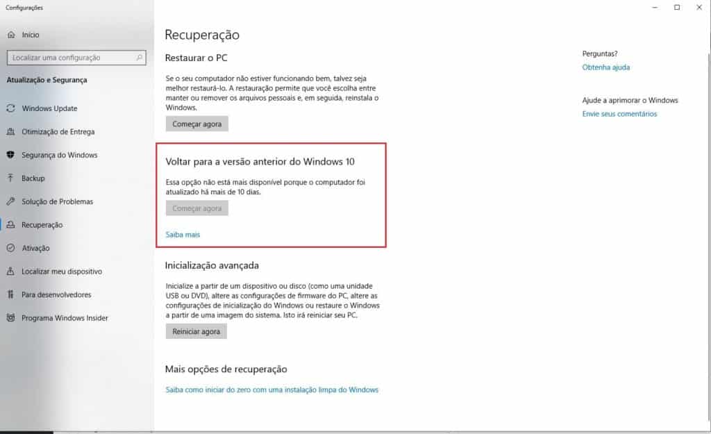 Windows Update: Corrigir erros de atualização Windows 10 6