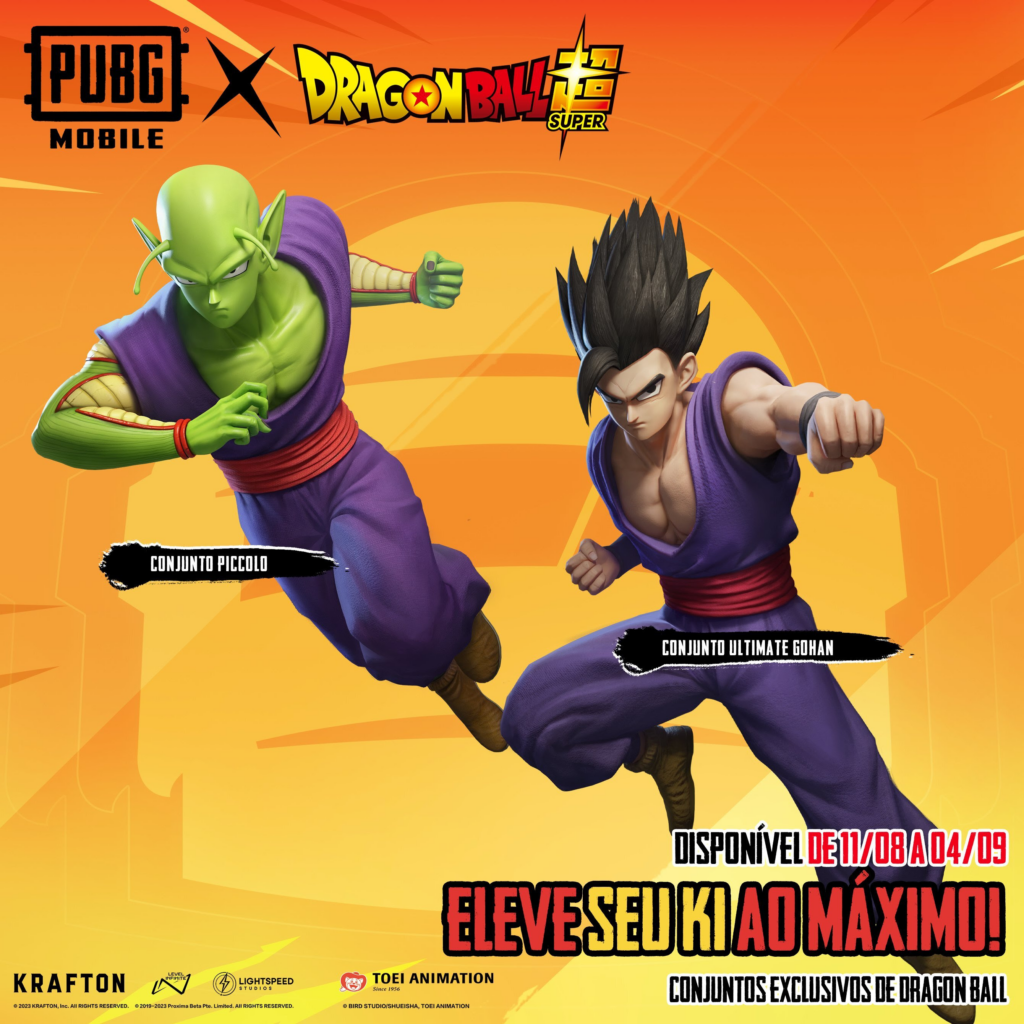 Piccolo e Ultimate Gohan chegam no PUBG MOBILE como parte da colaboração com DRAGON BALL SUPER 1