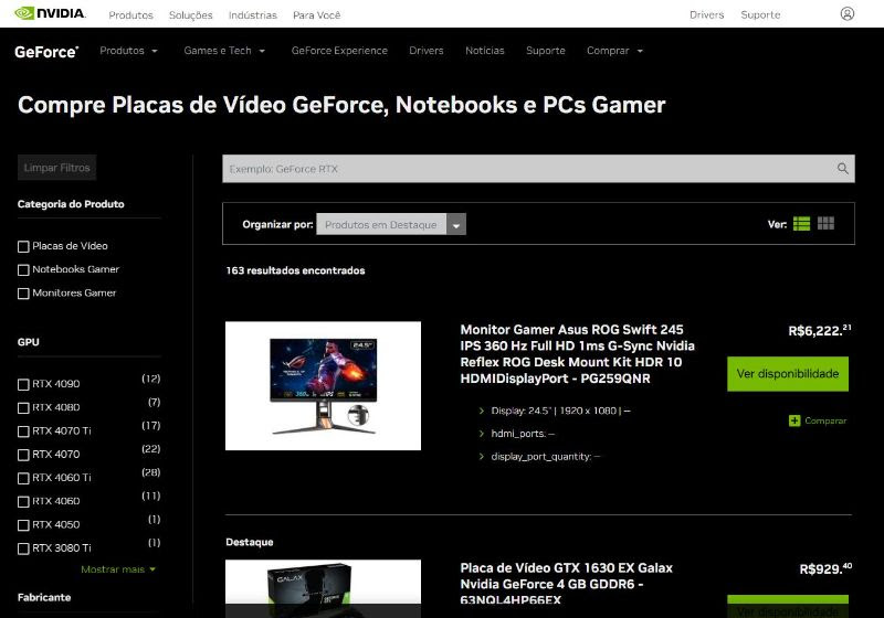 NVIDIA anuncia chegada de loja oficial GeForce Store no Brasil 1