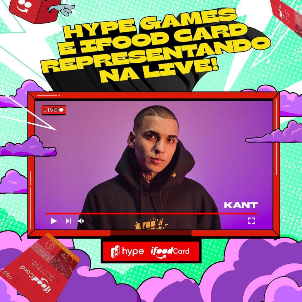 Rapper Kant se junta ao Hype Games e iFood em parceria 1