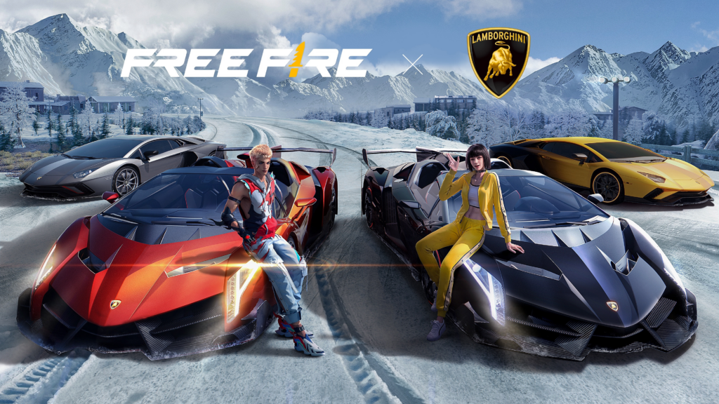 Free Fire traz crossover com Automobili Lamborghini em dezembro 1