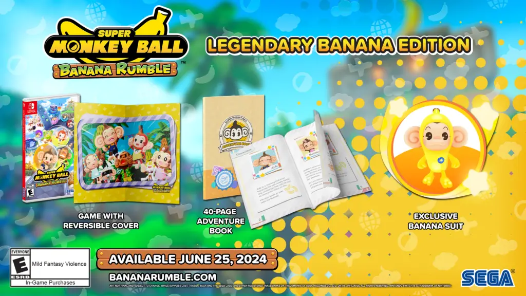 Super Monkey Ball Banana Rumble™ acelera no Nintendo Switch™ em 25 de junho 2
