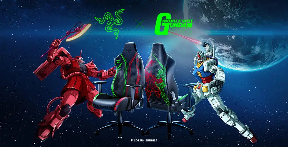 Razer lança coleção exclusiva de produtos inspirada no anime Mobile Suit Gundam 1