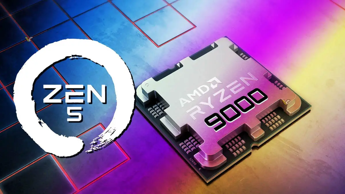 Imagem ilustrativo do Chip do novo AMD Ryzen 9000