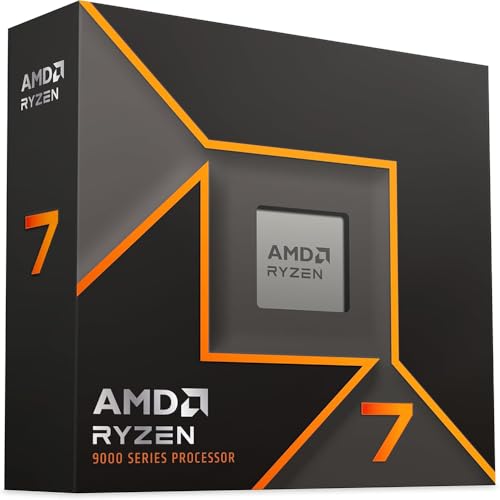 AMD Ryzen™ 7 9700X 8 núcleos, processador de desktop desbloqueado de 16 threads