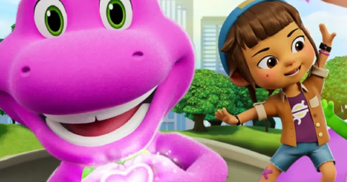 Barney está de volta: Descubra o novo mundo animado do dinossauro roxo! 1